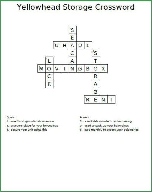 Did you play our crossword puzzle on Monday??
Here's the answer key! How did you do?
Share your score in the comments 🙌
#crossword #crosswordpuzzle #wantoplay #games #fridayfun #yegstorage #storagesolutions #storageexperts #edmontonstorage