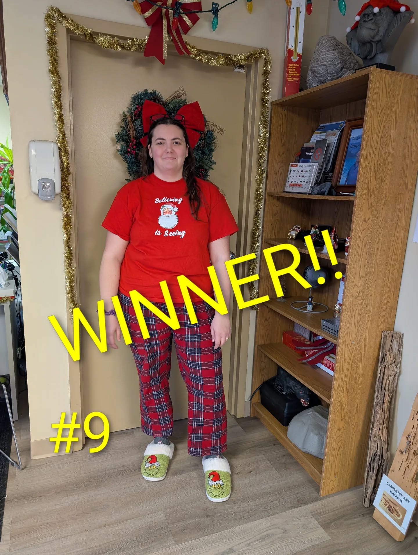 We have a WINNER 🏆
With a whopping 21 votes Rachel takes the prize 🎉
Thank you to everyone who voted and helped crown this year's Christmas Pj Winner
#christmaspjs #christmasiscoming #winner #uglysweatercontest #magicofchristmas