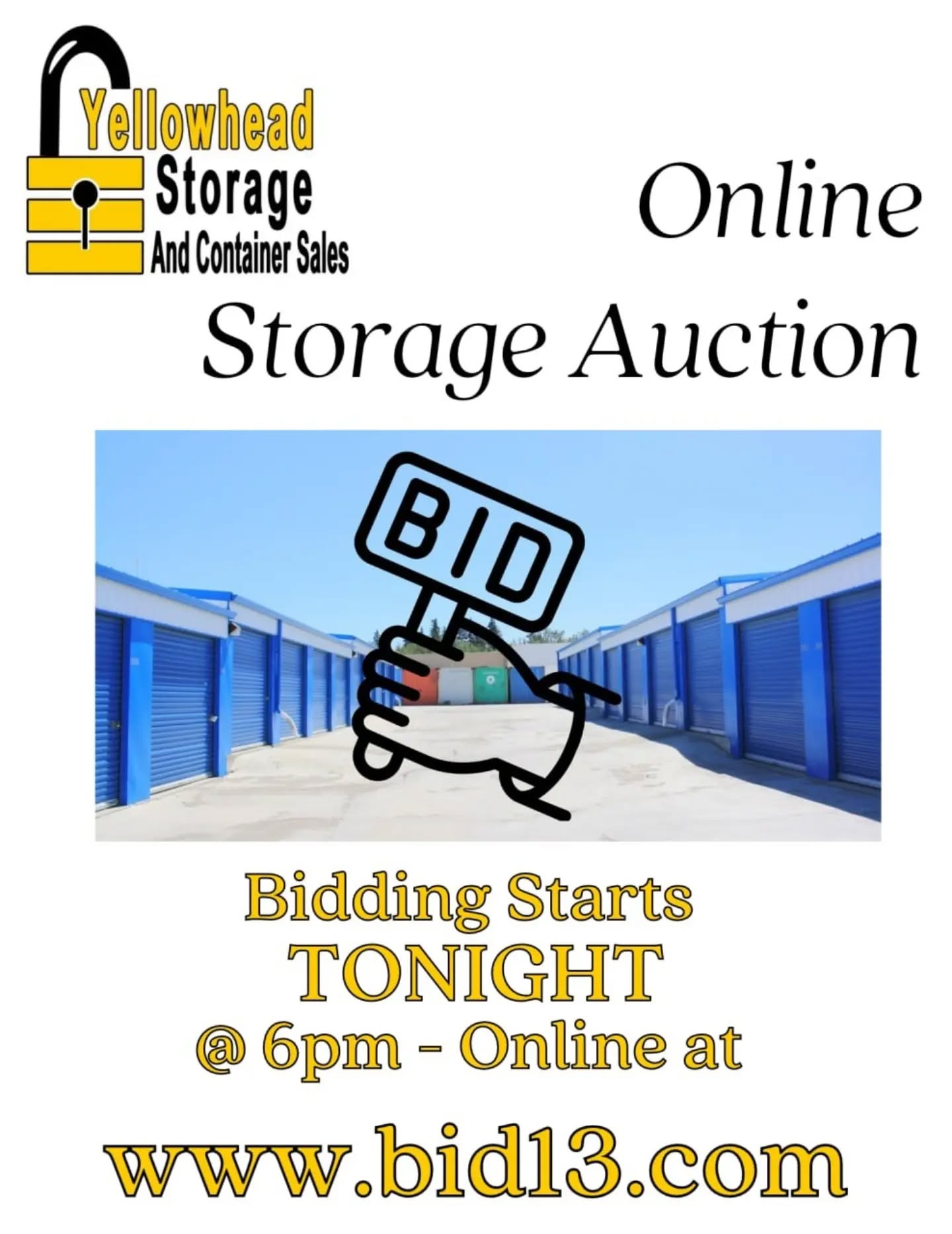 Going.. Going.. Gone!! Sold to the Highest Bidder!!
That could be you! ✨
Get your bids in tonight, starting at 6:00PM 🕕
Auction will run for 1 week - Ends on Monday September 28th at 10:00AM
#storageauction #goinggoinggone #auction #auctionfinds #yegstorage