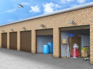 What items should not be stored in a storage unit?*