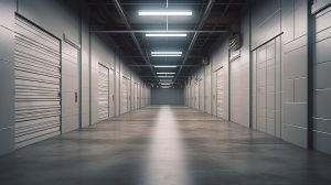 How do I properly prepare items for storage in the rental container?