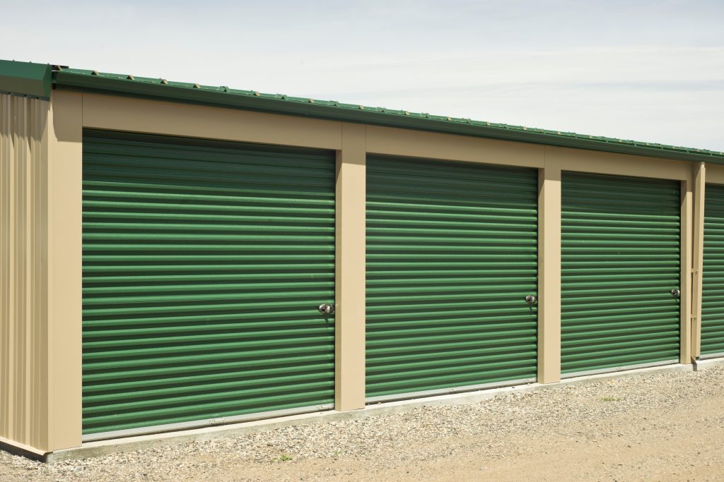 How do you store collectibles in a storage unit?